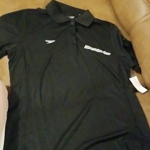 Clique black dry fit polo sport shirt